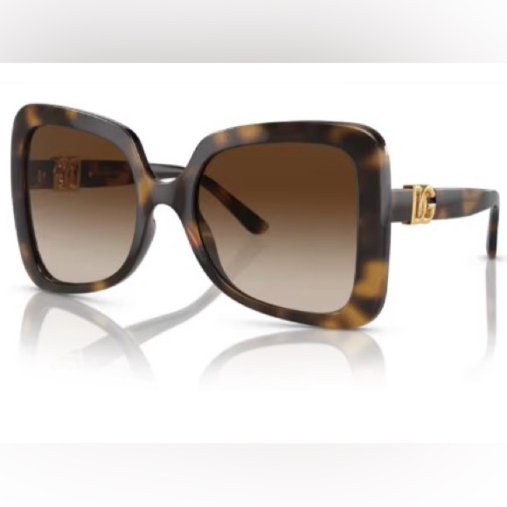 New Authentic Dolce & Gabbana DG6193U 502/13 Sunglasses Women's Havana/Brown